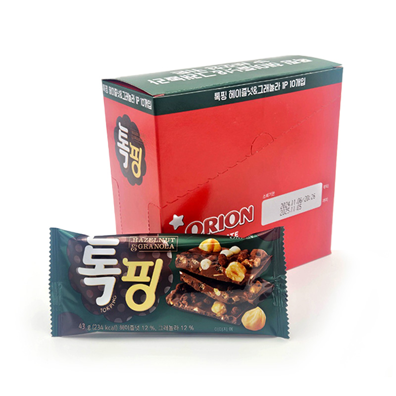 오리온 톡핑 헤이즐넛&그래놀라